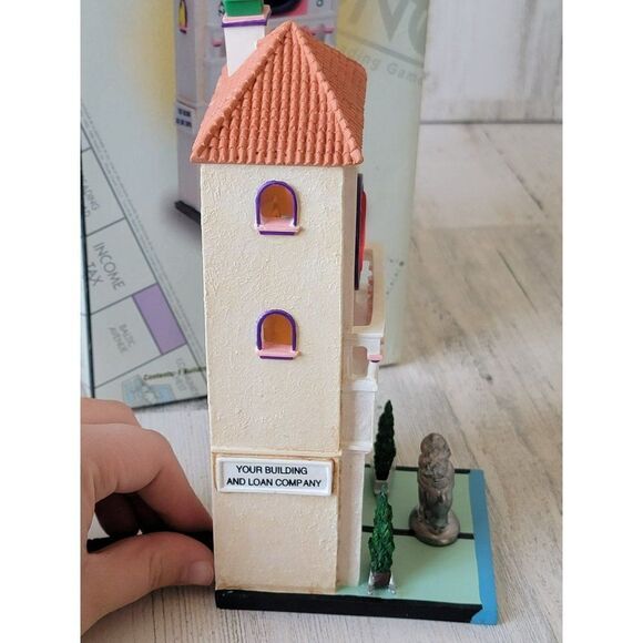 Dept 56 Mediterranean Mortage Co. 13600 monopoly village accessory - Picture 4 of 9